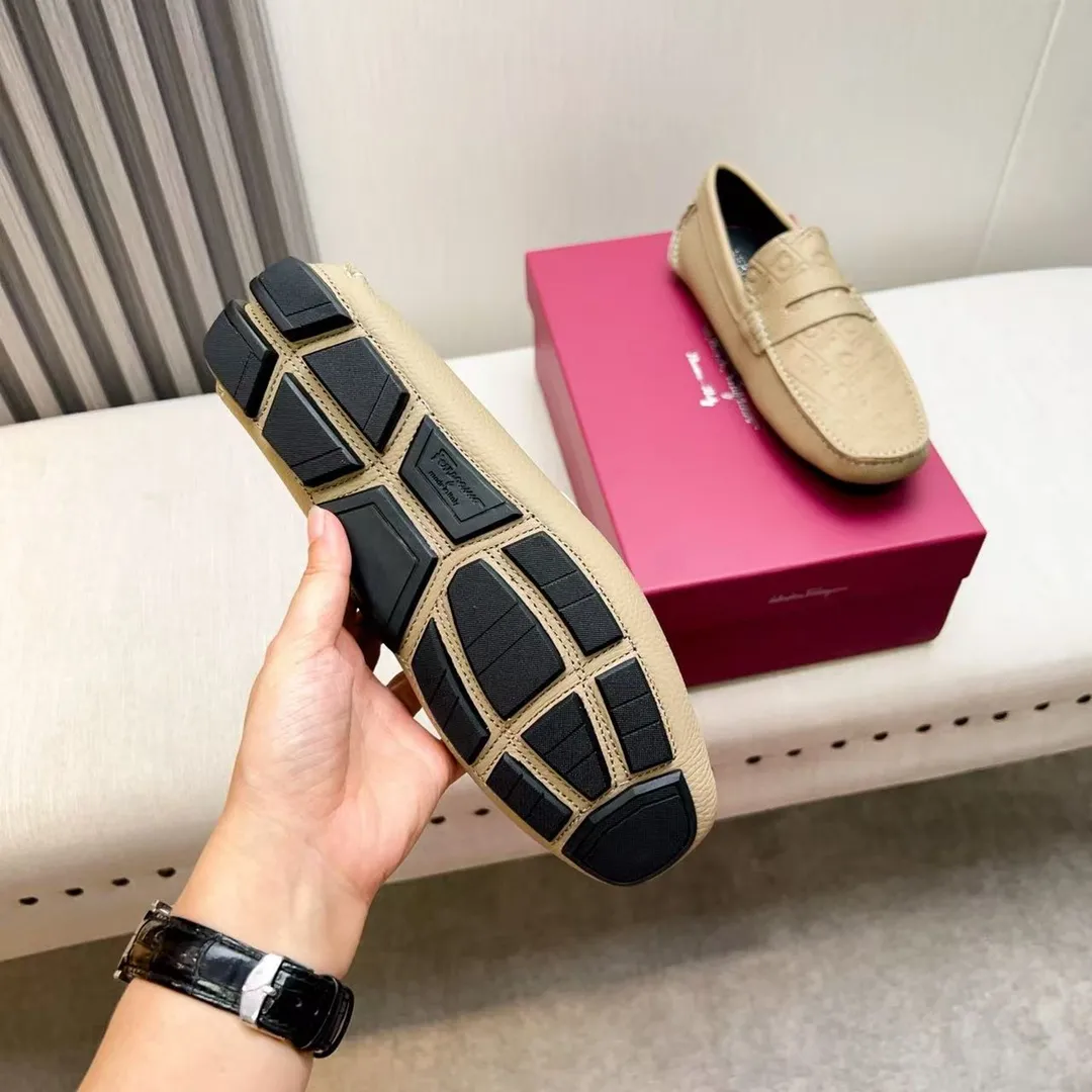 Men's men's shoes 💰620 Ferragamo new high-end quality 🔥 imported lychee pattern ➕ cowhide lining size 38-45